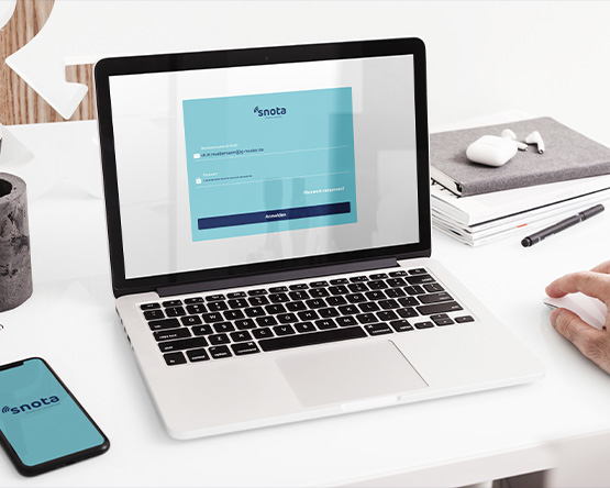 snota Portal Login-Seite